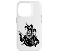 Joker Tenant des Baguettes Court Jester Clown Nourriture Japonaise Coque pour iPhone 14 Pro