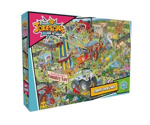 Jokesaws: Country Show Chaos Puzzle de 1000 pièces | Puzzle amusant et durable à partir de 6 ans pour adultes | Planche 100 % recy de qualité supérieure | Excellent cadeau