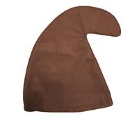 jokeshop Chapeau de nain de jardin bouclé sept nains/nains Schtroumpf Chapeau de conte de fées Déguisement