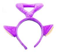 jokeshop Teletubbie Bandeau avec oreilles Teletubbies en tulle pour adulte Déguisement de personnage de dessin animé des années 90 Programme TV Journée du livre (bandeau violet avec oreilles - Tinky