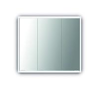 Jokey Armoire miroir Batu avec éclairage LED - 80 cm de large - En MDF - Avec prise - Blanc