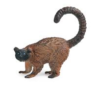 JOKFEICE Figurines d'animaux, lémurien noir réaliste, accessoires de jardin, jouets d'apprentissage pour Noël, anniversaire, décoration de gâteau, cadeau pour enfants