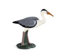 JOKFEICE Figurines d'oiseaux : héron réaliste, accessoires de jardin féerique, jouets éducatifs pour Noël et anniversaire, décoration de gâteau pour tout-petits