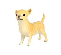 JOKFEICE Réaliste Figures Animales Chihuahua Figurines en Caoutchouc, Projet Scientifique, Gâteau Topper, début Jouets Éducatifs d'anniversaire Cadeau De Noël pour Les Tout-Petits Enfants Âge 3 4 5