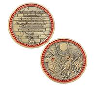 Jokimu Pièce du défi des Templiers - Pièce de monnaie Armure de Dieu