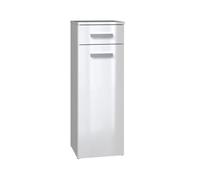 JOKKE - Meuble salle de bain 1 porte + 1 tiroir - 30x30x85cm - Colonne basse rangement SDB