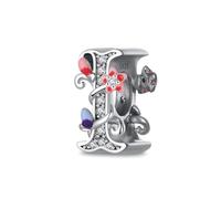 Jokmeo Charms lettres A-Z en argent 925, compatibles avec les bracelets et colliers Pandora, accessoires de mode pour femme.ZM250