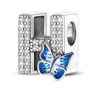 Jokmeo Charms lettres A-Z en argent 925, compatibles avec les bracelets et colliers Pandora, accessoires de mode pour femme.ZM23D