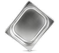 jokobela Récipient Gastronorm 1/2 65mm (capacité 4 L) en acier inoxydable de qualité supérieure - Dimensions: 325 x 265 x 65 mm - pour un chauffe-plat ou bain marie (0,6 mm d'épaisseur)