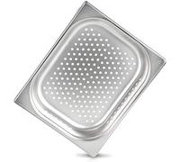 jokobela Récipient Gastronorm 1/2 65mm perforé (6mm ø) en acier inoxydable de qualité supérieure - Dimensions: 325 x 265 x 65 mm - pour un chauffe-plat ou bain marie (0,6 mm d'épaisseur)