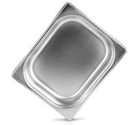 jokobela Récipient GN : : non perforé : : convient aux cuiseurs à vapeur Gaggenau et Miele(acier inoxydable, lavable au lave-vaisselle, Gastronorm 1/2, L 32,5 x P 26,5 x H 6,5 cm)
