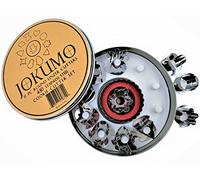 JOKUMO Lot de 11 emporte-pièces ronds Linzer en acier inoxydable 430 de haute qualité avec boîte de rangement