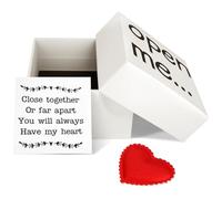 Jokureao Boîte cadeau « Open Me » avec inscription « I Love You » pour la Saint-Valentin, cadeau de soutien émotionnel, boîte d'allumettes de poche, surprise Open Me pour petite amie, petit ami