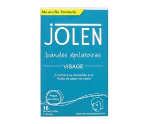 Jolen Bandes Epilatoires Visage 16 bandes