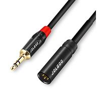 JOLGOO Câble mini XLR mâle vers fiche audio stéréo 3,5 mm, câble mini XLR mâle à 3 broches vers fiche TRS 1/8", pour caméra BMPCC 4K Assistance vidéo 4K Sharp 8K, 1 M