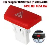 Joli à bouton d'urgence pour feux de détresse à l'iode, interrupteur de lampe d'urgence pour cristaux en C1, KIT 107, Toyota Aygo, 6490.NG 1pcs