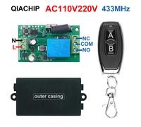 Joli à contact sec avec télécommande, récepteur technique, émetteur, télécommande pour moteur léger, citations, 433MHz, 10A, 1CH, AC110V, 220V 2T-1R