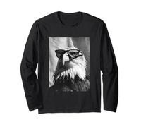 Joli Aigle avec Lunettes de Soleil Animaux Cabine Photo Meme Manche Longue