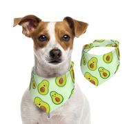 Joli Avocat imprimé,Bandanas pour Chien, écharpe en Coton, Bavoirs réglables pour Animaux de Compagnie,L