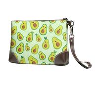 Joli Avocat imprimé,Sacs à Main en Cuir PU pour Femmes, Pochette à Fermeture éclair, Portefeuille, Sac à Main avec dragonne
