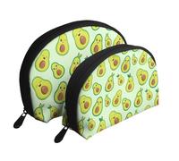 Joli Avocat imprimé., Trousse de Maquillage Coquille Femme Petit Porte-Monnaie Trousse de Toilette Trousse à cosmétiques 2 pièces