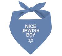 Joli bandana juif pour chien garçon, écharpe bleue pour animal de compagnie, annonce de grossesse, révélation de bébé, silencieux triangulaire pour animaux de compagnie pour chiens de petite et