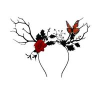 Joli bandeau à cheveux en forme de branche d'arbre pour Halloween, femmes, étudiants, Noël, photographie, serre-tête en forme de fleur