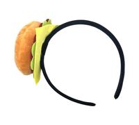 Joli bandeau à cheveux motif hamburger avec superpositions et détails réalistes, accessoire de cheveux unisexe pour enfants et adultes, fête de jeu de rôle