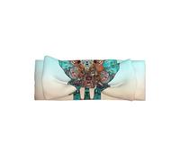 Joli bandeau bébé imprimé éléphant nœud - cadeau pour nouveau-né, parfait pour nourrisson, fille - accessoires de cheveux de princesse douce