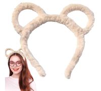 Joli bandeau de maquillage - Joli bandeau de maquillage - Serre-tête en peluche pour cheveux et soins de la peau pour et adultes