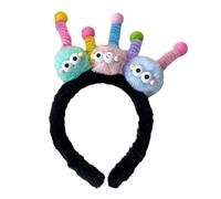 Joli bandeau en peluche à l'aspect dopamines torsadé en forme de pompon pour fête de Pâques, cosplay, accessoire de costume unisexe pour femme, pour laver le visage, bandeau spa professionnel