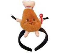 Joli bandeau en peluche hamburger pour femme - Pour laver le visage - Accessoire de fête