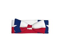 Joli bandeau pour bébé avec nœud imprimé drapeau du Texas - Délicat et sensible pour les nouveau-nés, bandeaux en nylon extensible