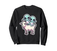 Joli bébé Alien Friends chevauchant des Moutons Sweatshirt