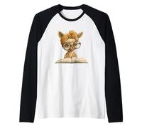 Joli bébé Lama pour Amoureux du Livre de Lecture Motif alpaga Animal Manche Raglan