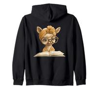 Joli bébé Lama pour Amoureux du Livre de Lecture Motif alpaga Animal Sweat à Capuche
