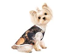 Joli berger allemand imprimé chiot vêtements t-shirts pour petits chiens respirants chiots chatons chemises pour animaux de compagnie chiens chats