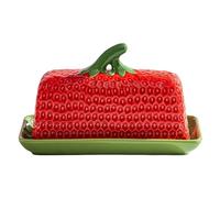 Joli beurrier avec couvercle pour comptoir, porte-beurre en céramique de couleur unie