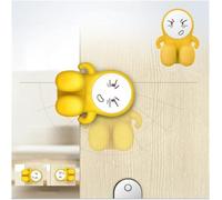 Joli bloque-pincement de porte en silicone, dispositif de sécurité pour enfants et animaux domestiques, adorable loquet de porte pour éviter les blessures aux doigts, accessoire de sécurité domestique