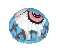 Joli bonnet de douche imprimé alpagas, bonnet de douche doublé pour femme, réutilisable, double couche imperméable