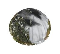 Joli bonnet de douche imprimé chiens husky, bonnet de douche doublé pour femme, réutilisable, double couche imperméable