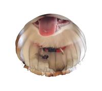 Joli bonnet de douche imprimé corgi, bonnet de douche doublé pour femme, réutilisable, double couche imperméable