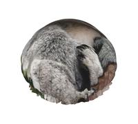 Joli bonnet de douche imprimé koala, bonnet de douche doublé pour femme, réutilisable, double couche imperméable