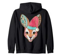 Joli Bonnet de Père Noël Renard coloré Sweat à Capuche