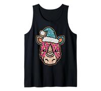 Joli Bonnet de Père Noël rhinocéros Débardeur