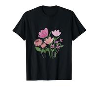 Joli Bouquet de Fleurs T-Shirt Graphique avec Valeur, Homme, Noir, XL
