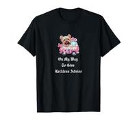 Joli bus de fleurs Yorkie On My Way To Give Reckless Advise T-Shirt