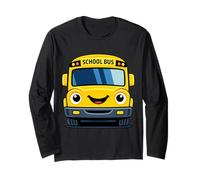 Joli Bus Dessin animé véhicule Heureux Enfants Manche Longue