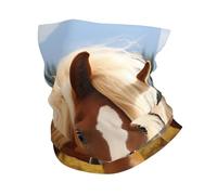 Joli cache-cou marron avec protection solaire UPF 50+ - Masque de protection UV - Cache-cou respirant - Bandana de randonnée pour homme et femme