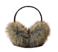 Joli cache-oreilles tendance en laine chaude anti-gel pour fille, jaune, taille unique